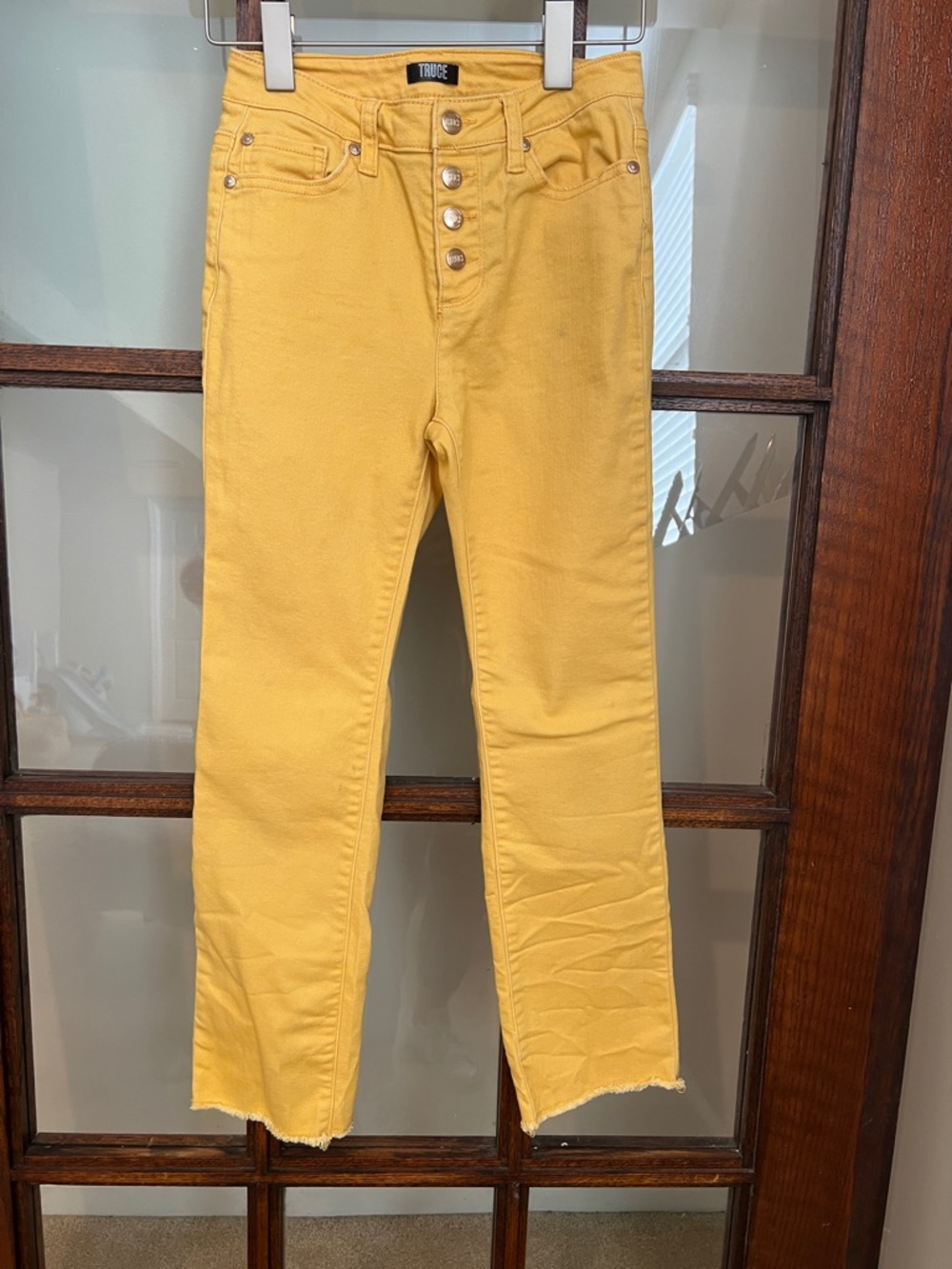 TRUDE Kids' Yellow Button-Fly Jeans
